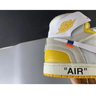 Jordan Powder Air White Off-White AQ0818-149 Yellow-Cone x 1 Dark NRG 0627